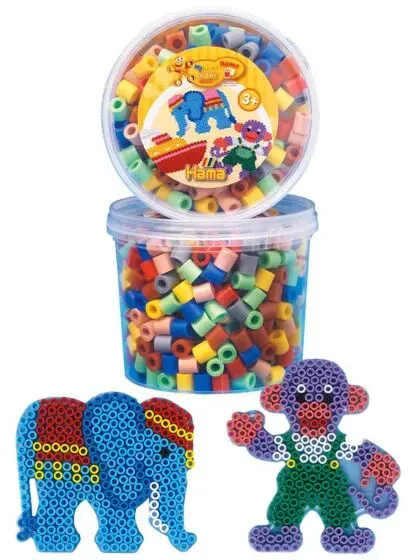 Maxiperler i boks, 600 perler - Hama