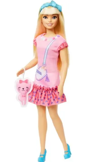 Barbie My First Barbie dukke med kattunge - 34 cm høy