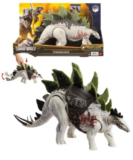 Jurassic World Dominion Stegosaurus - interaktiv dinosaur - 35 cm lang