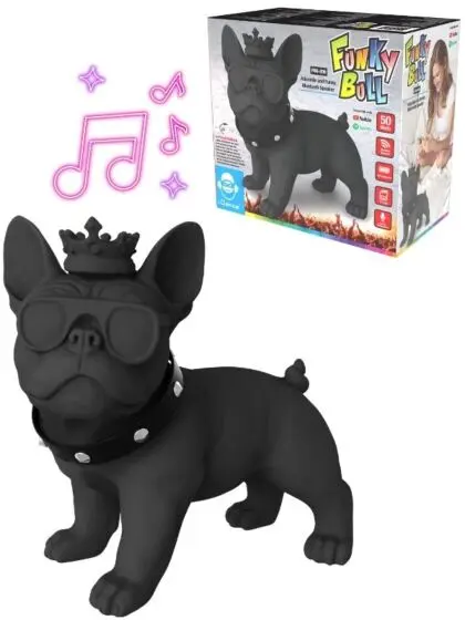 iDance Funky Bulldog Bluetooth-høyttaler – svart