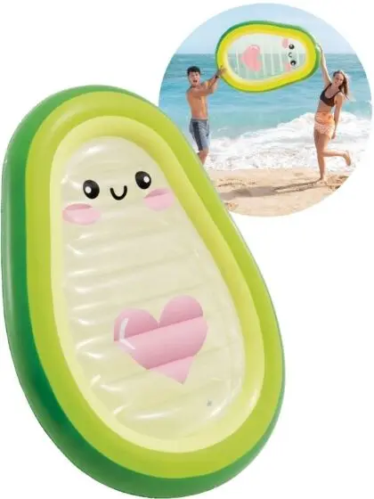 Intex Oppblåsbar flytemadrass avokado - 165 cm