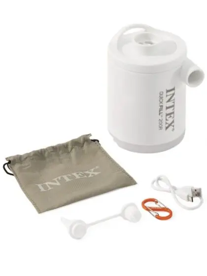 Intex QuickFill kompakt USB luftpumpe til basseng og luftmadrass