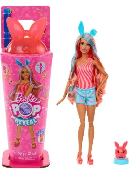 Barbie Pop Reveal Shakes Series – duftende bright Bunny fashion dukke med tilbehør