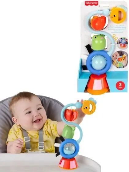 Fisher Price Sensory bordleke med sugekopp – aktivitetsleke til barnestol