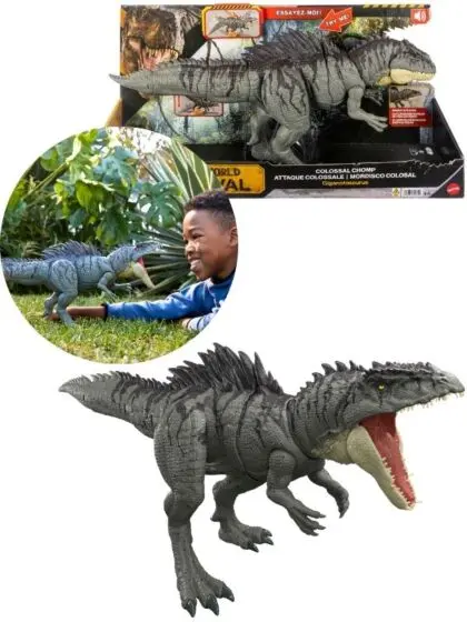 Jurassic World Colossal Chomp Giganotosaurus – dinosaurfigur med lyd