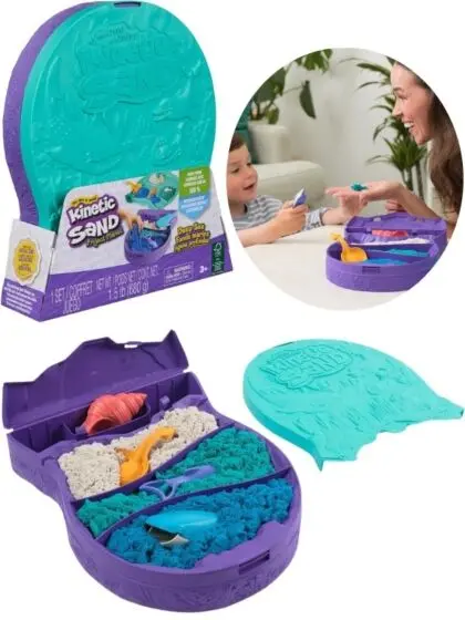 Kinetic Sand Deep Sea Dive lekesett med magisk sand og tilbehør