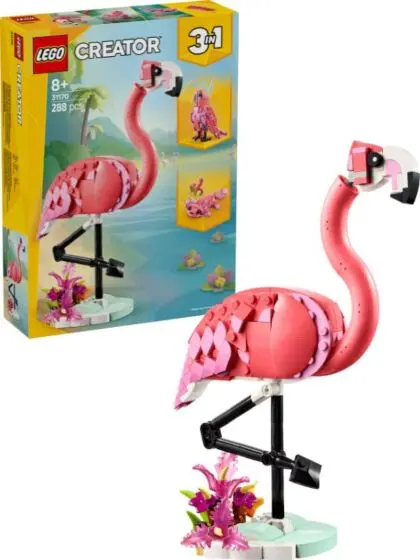 LEGO Creator 31170 3-i-1 Ville dyr: Rosa flamingo