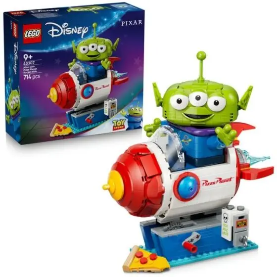 LEGO Disney og Pixar Toy Story 43307 Pizzaplaneten med romvesen og rakett-attraksjon