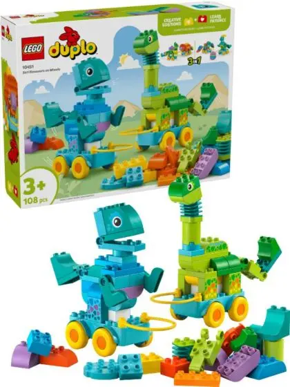 LEGO DUPLO Town 10451 3-i-1 Dinosaurer på hjul