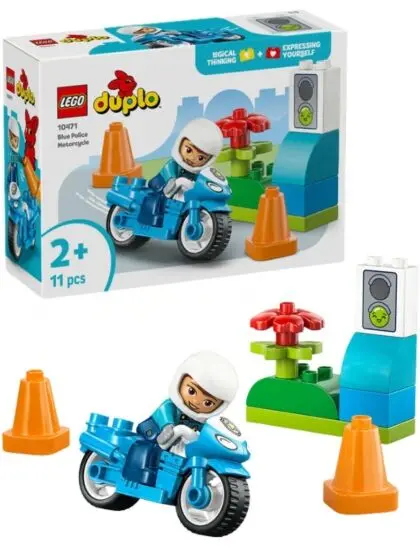Blå politimotorsykkel 10471