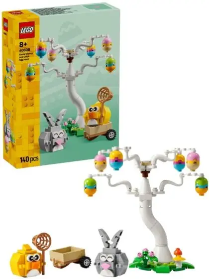 LEGO Iconic 40808 Eggjakt med påskehare og kylling