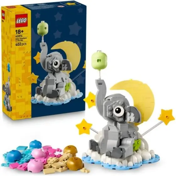 LEGO Iconic 40814 Babyelefant på en sky