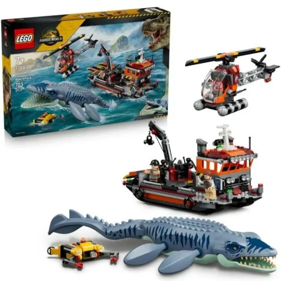 LEGO Jurassic World 77983 Mosasaurus-båtangrep
