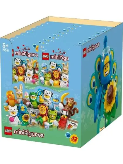 LEGO Minifigures 71051 Dyreserie 28 - komplett boks med 36 minifigurer
