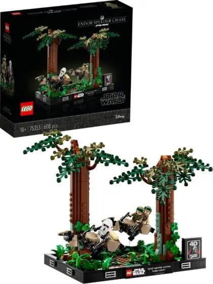 LEGO Star Wars 75353 Diorama med speederjakt på Endor