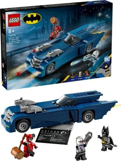 LEGO Super Heroes 76274 DC Batman: Batman med Batmobile mot Harley Quinn og Mr. Freeze