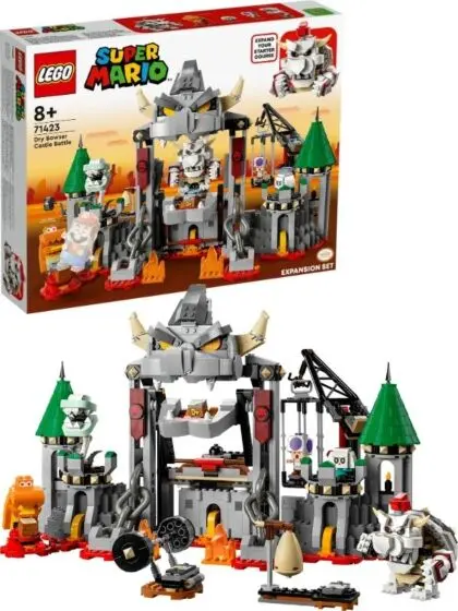 LEGO Super Mario 71423 Dry Bowsers slottskamp – ekstrabanesett