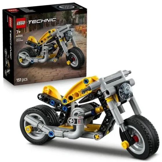 LEGO Technic 42225 Gul motorsykkel