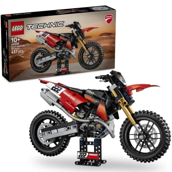 LEGO Technic 42238 Ducati Desmo450 MX Factory-motorsykkel
