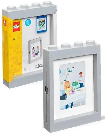 LEGO Storage bilderamme - medium stone grey