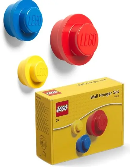 LEGO Storage Wall hangers 3 pk - LEGO knagg til barnerommet