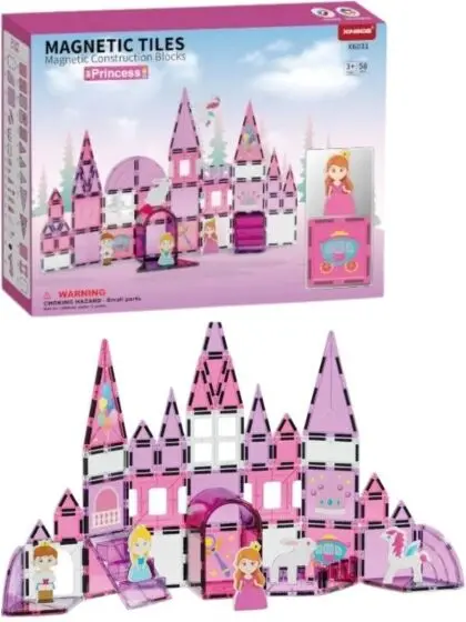 Magical Magnet Princess - magnetisk byggesett med 58 deler