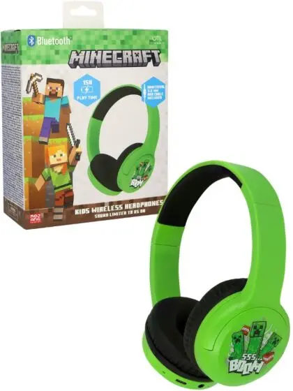 Minecraft Trådløse On-Ear hodetelefoner 85 dB