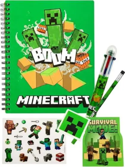 Minecraft skrivesett - 5 deler