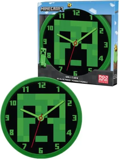 Minecraft Veggklokke - 25 cm