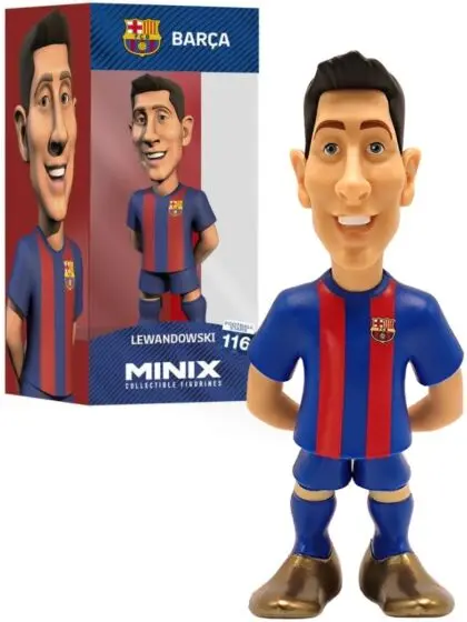 Minix Fotball samlefigur Lewandowski FC Barcelona - 12 cm