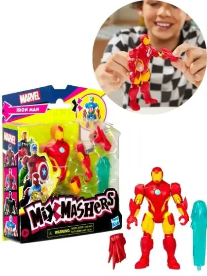 MixMashers Deluxe Marvel Iron Man figur med tilbehør - 12 cm