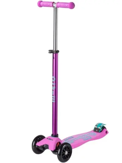 Micro Maxi Deluxe Lavendel sparkesykkel med tre hjul for barn 5-12 år - tåler opptil 50 kg