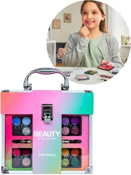 MYA Cosmetics Sminkekoffert med håndtak - gjennomsiktig