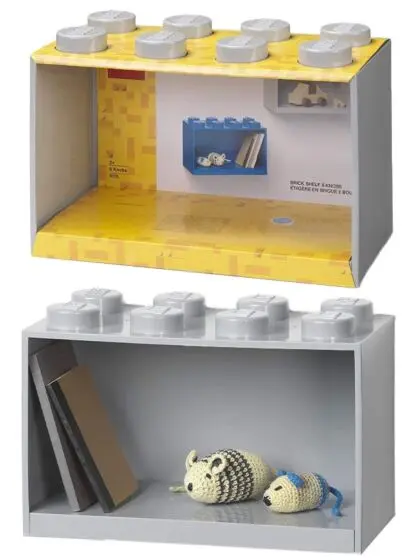 LEGO Storage brick shelf 8 - hylle med stor LEGO kloss