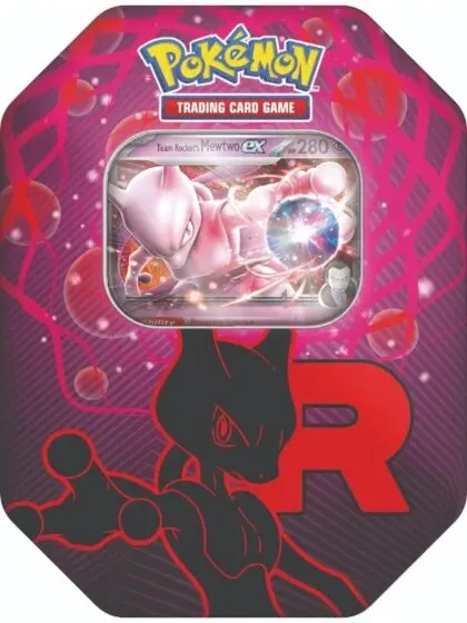 Pokémon TCG SV10 Destined Rivals – Poke Tin Team Rocket’s Mewtwo
