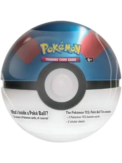 Pokémon TCG Poké Ball Tin med 3 boosterpakker