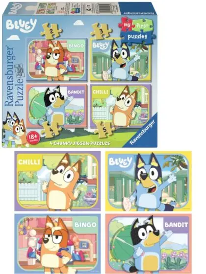 Ravensburger Bluey Mitt første puslespill 4 stk