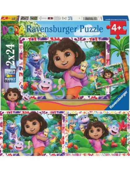 Ravensburger Dora Utforskeren Puslespill 2x24 brikker