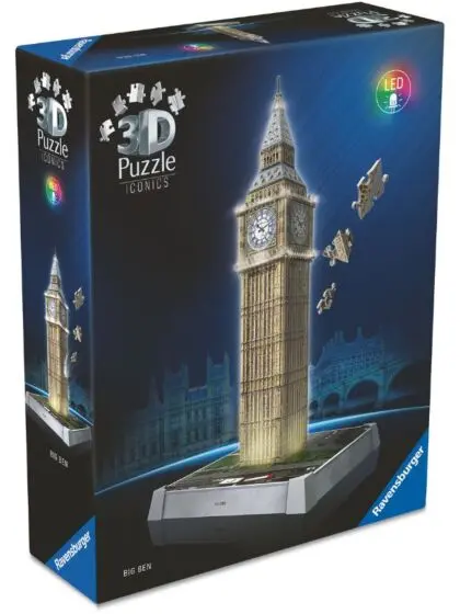 Ravensburger Iconic 3D puslespill Big Ben med lys - 235 deler