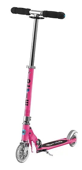 Micro Sprite Pink sparkesykkel for barn - to hjul og justerbart styre - rosa