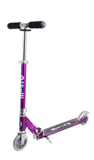 Sparkesykkel Micro Sprite Purple Metallic – For barn og ungdom