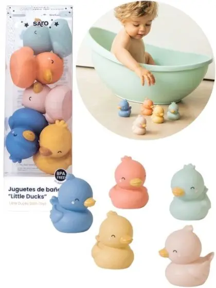 Saro Baby Little Ducks Badeleker - 5 stk