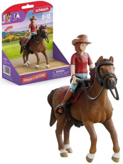 Schleich Horse Club Hannah & Cayenne 42711 - figursett