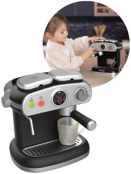Smoby Espresso Kaffemaskin med vannfunksjon og tilbehør - lyd