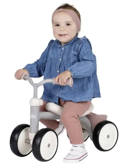 Smoby Ride-on sykkel med oppbevaringskurv - rosa