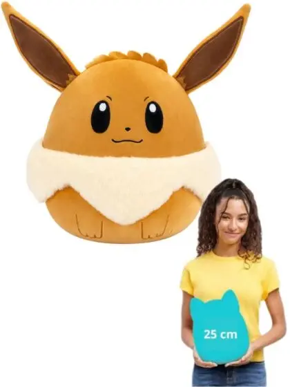 Squishmallows Pokemon Eevee kosebamse – 25 cm
