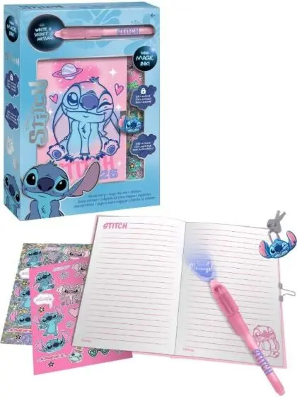 Disney Stitch hemmelig dagbok med magisk penn og UV-lys