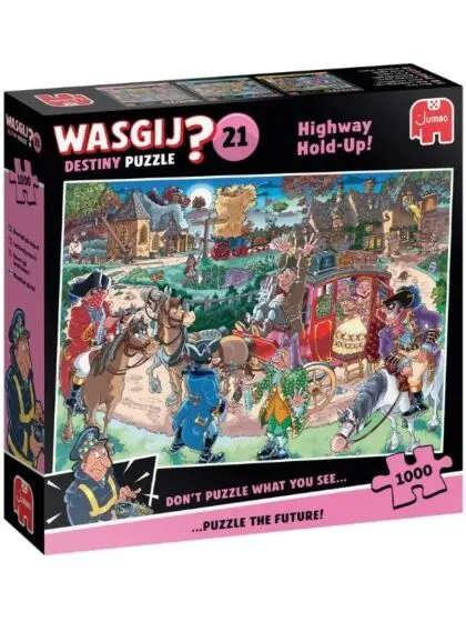 Wasgij Destiny 21 - puslespill 1000 brikker - Highway Hold-Up!