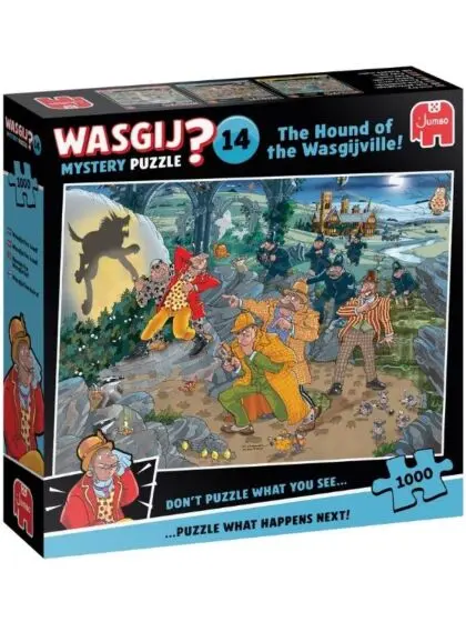Wasgij Mystery 14 – puslespill 1000 brikker – The Hound of the Wasgijville