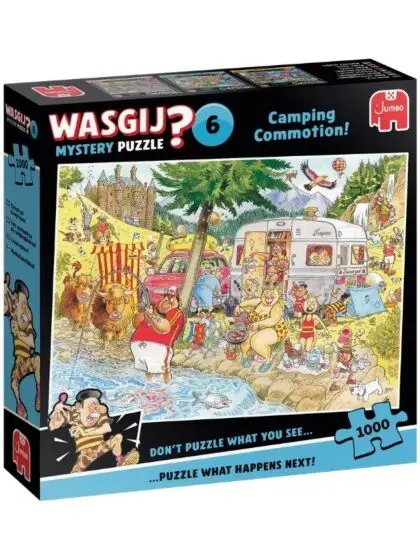 Wasgij Mystery 6 - puslespill 1000 brikker - Camping Commotion!